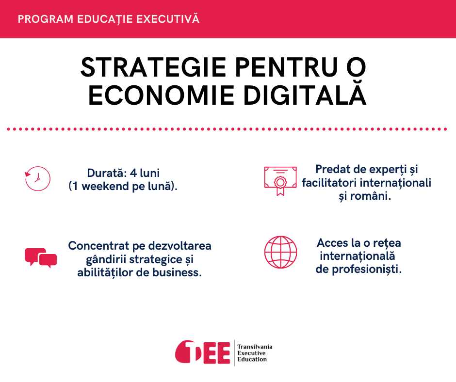 Un nou program pentru mediul de business se lansează în 26 februarie: Strategie pentru o Economie Digitală